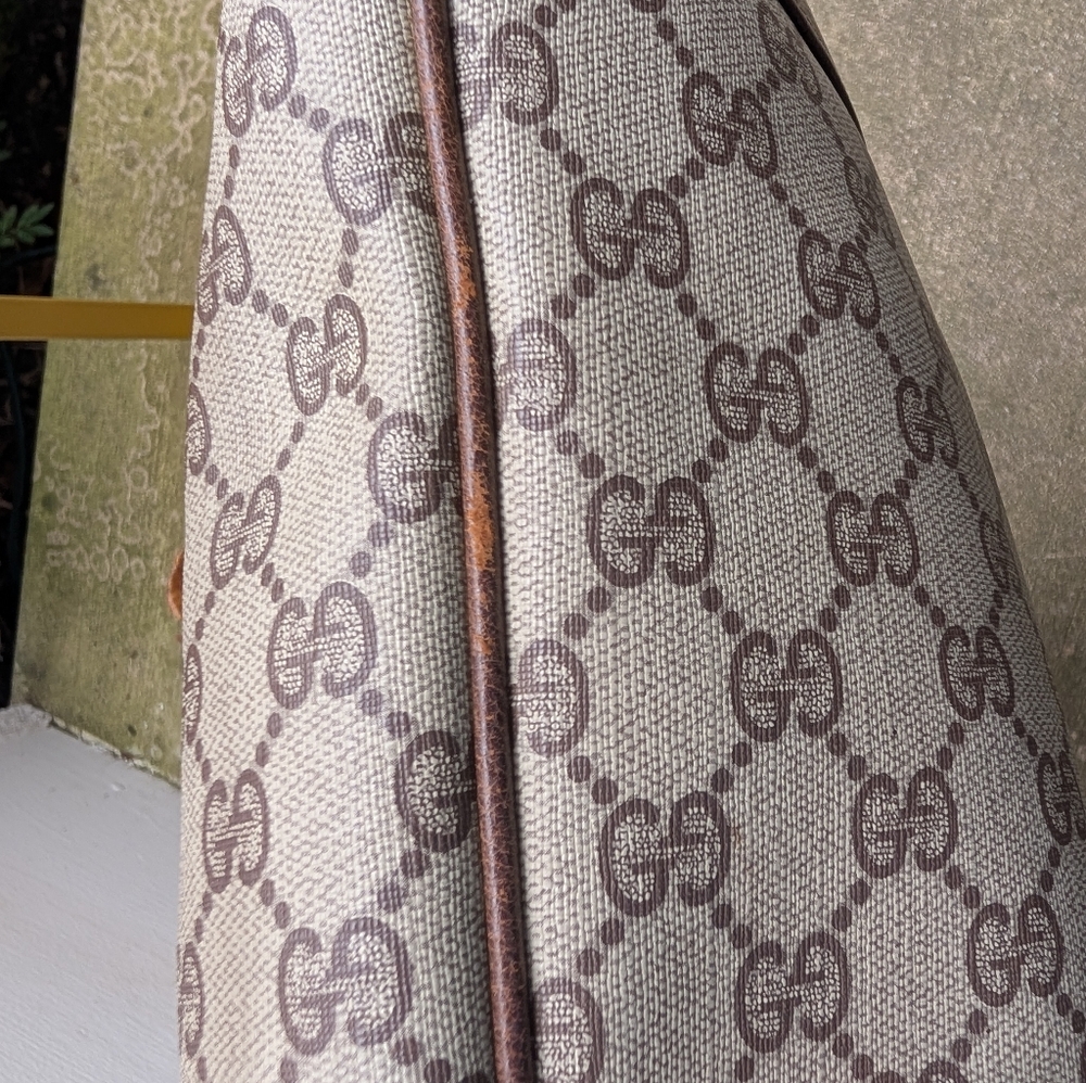 Gucci Vintage GG Coated Canvas Shoulder Bag - VGUC! - Picture 9 of 15